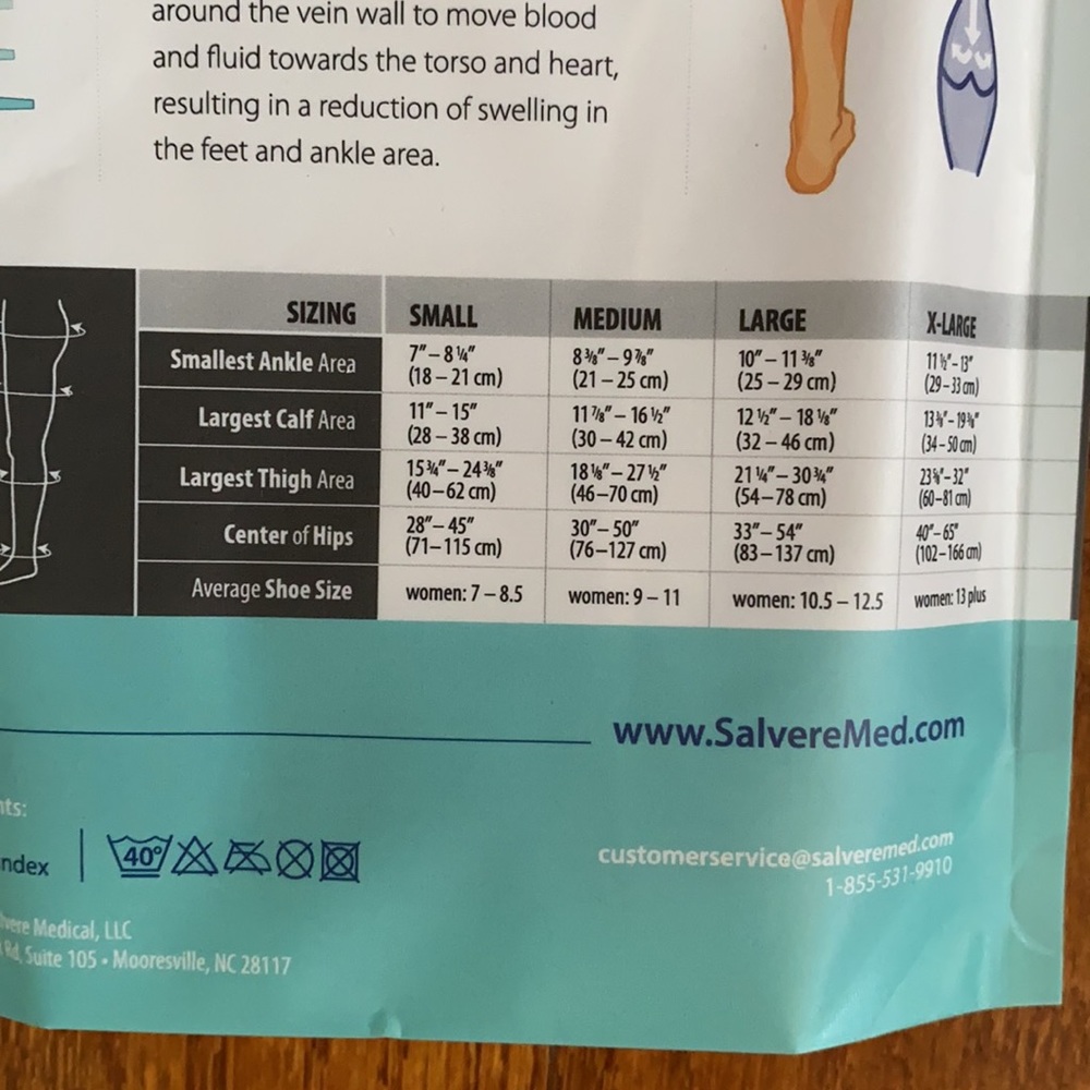 Salvere Simply Sheer Medical Compression Pantyhose - Picture 5 of 5